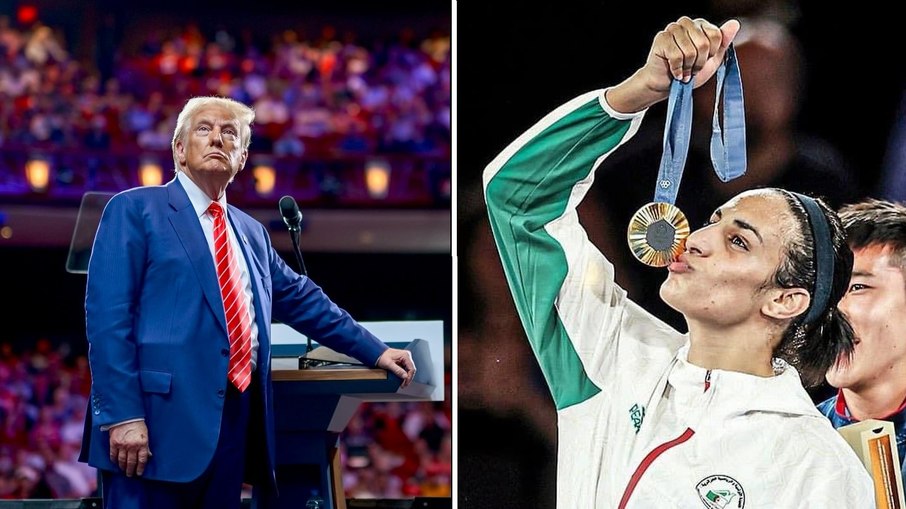 Trump reacende polêmica e diz que Imane Khelif, boxeadora campeã olímpica, 'nasceu homem'