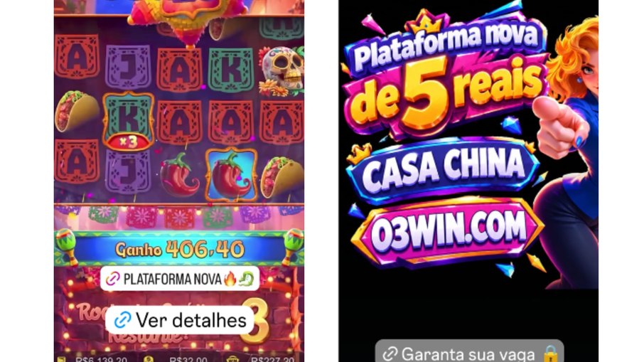 Captura de tela realizada na terça-feira (29). Perfil identificado pelo iG direciona usuários para uma plataforma de apostas estrangeira. 