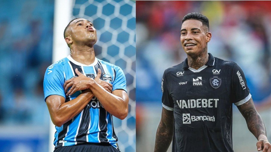Carlos Vinícius e Alef Manga são destaques de Grêmio e Remo