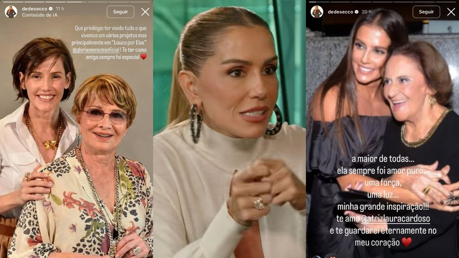 Glória Menezes e Laura Cardoso recebem homenagem de Deborah Secco