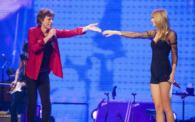 Mick Jagger e Taylor fizeram uma das parcerias mais inusitadas da música