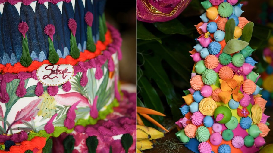 Bolo e doces da festa de Sabrina Sato