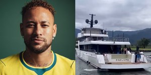 Iate de Neymar impressiona com heliponto e três andares; veja