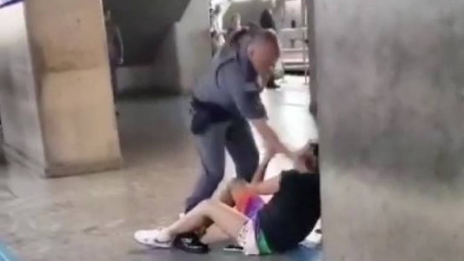 SP: PM dá tapa em jovem em estação de metrô