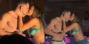 Voltaram? Tatá Estaniecki e Julio Cocielo se beijam após término