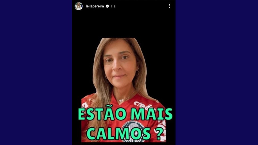 Leila Pereira utiliza a expressão 