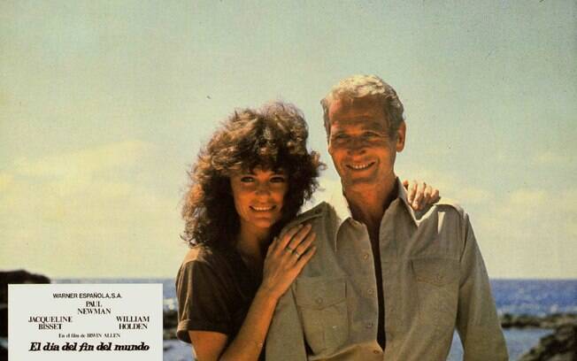Jacqueline Bisset ao lado de Paul Newman, com quem fez 