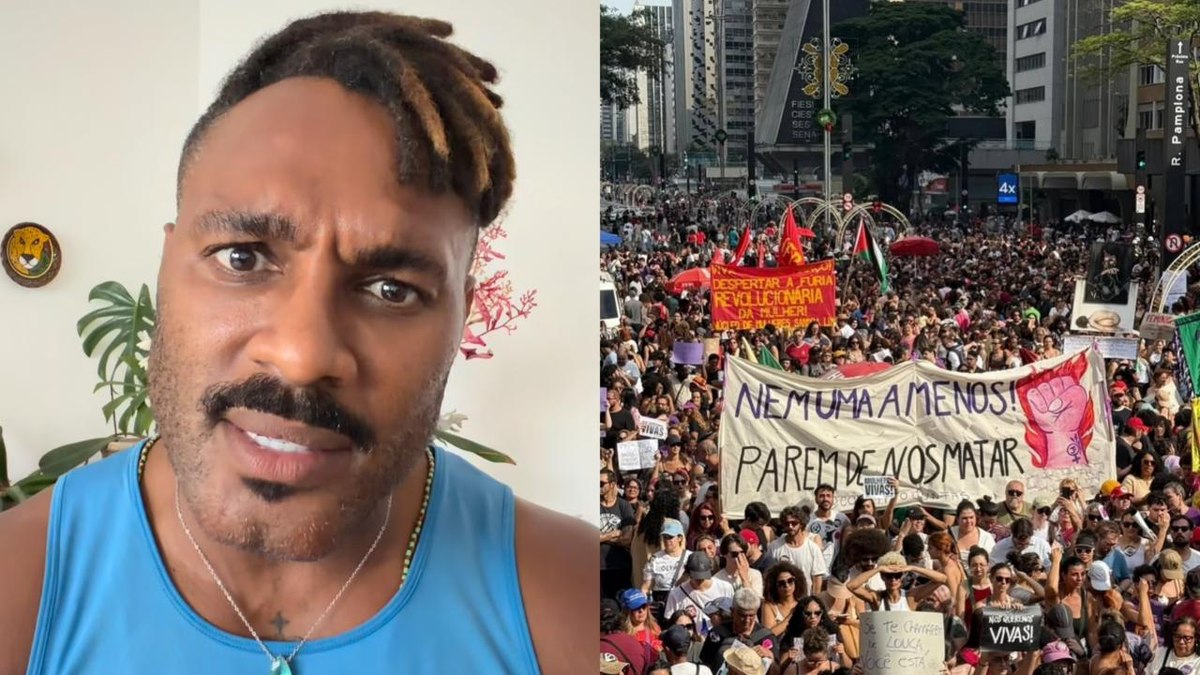 Fred Nicácio questionou ausência de homens gays em ato Fred Nicácio questionou ausência de homens gays em ato