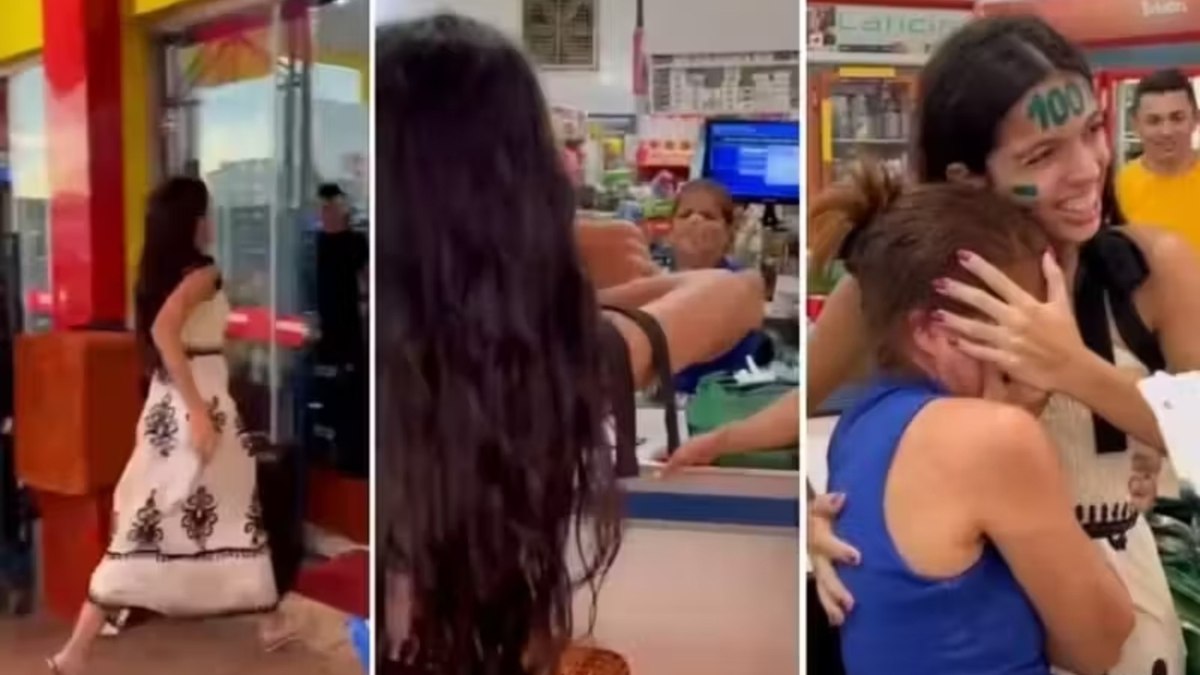 Mãe chora ao ver filha aprovada com bolsa integral Mãe chora ao ver filha aprovada com bolsa integral