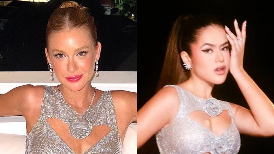 Marina Ruy Barbosa e Maisa usam o mesmo vestido em aniversário