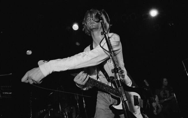Cultura pop! Kurt Cobain, líder da banda Nirvana, que se suicidou em 1994