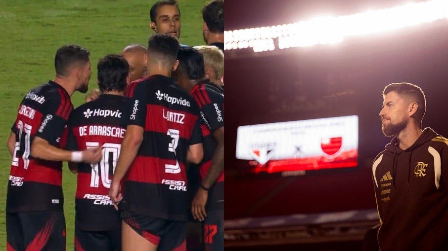 Jorginho foi expulso ao fim da partida contra o São Paulo Jorginho foi expulso ao fim da partida contra o São Paulo