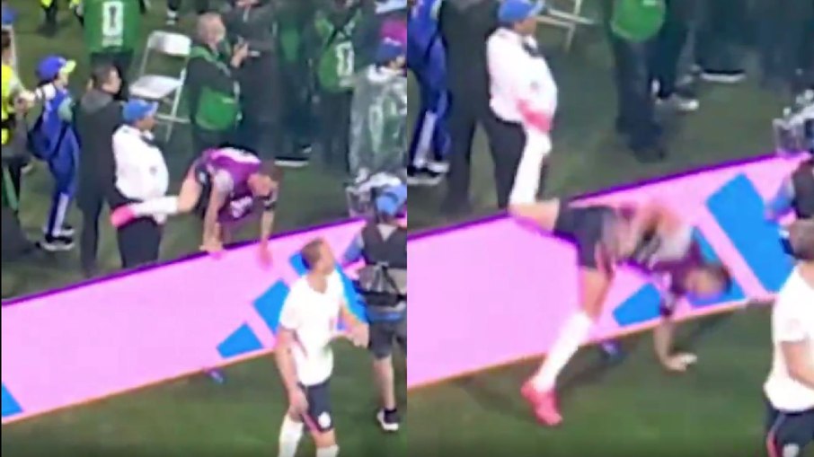 Momento da fratura de Jordan Henderson Momento da fratura de Jordan Henderson