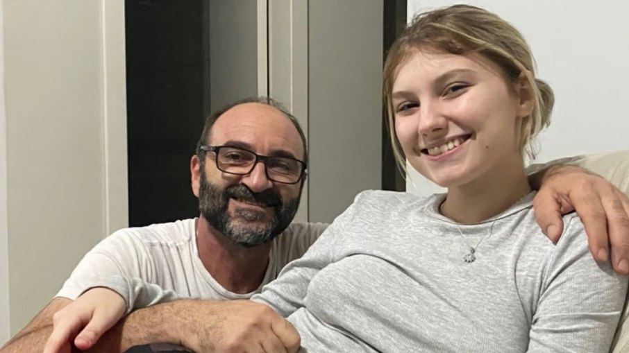 Isabel Veloso e o pai