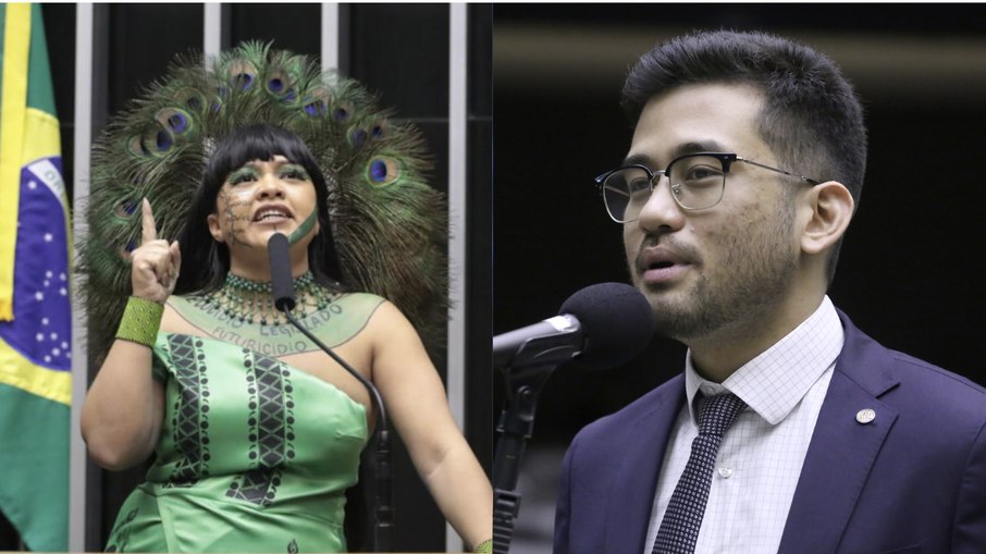 Kim Kataguiri e Célia Xacriabá tiveram forte discussão na Câmara
