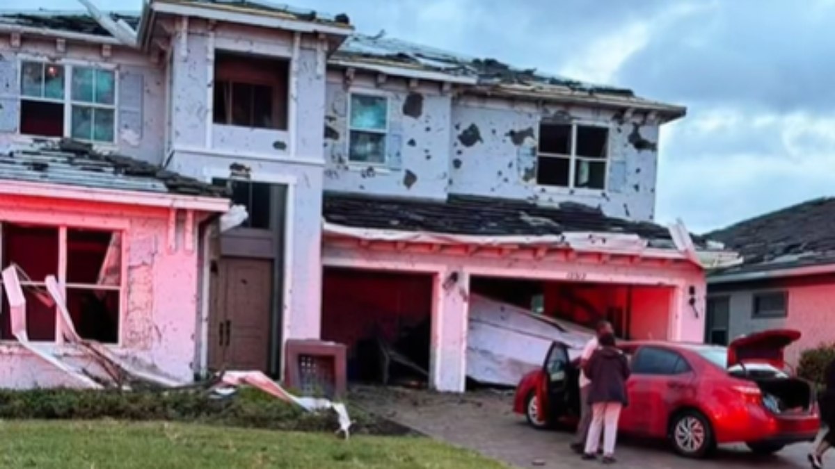 Jovem posta casa destruída pelo furacão Milton no TikTok