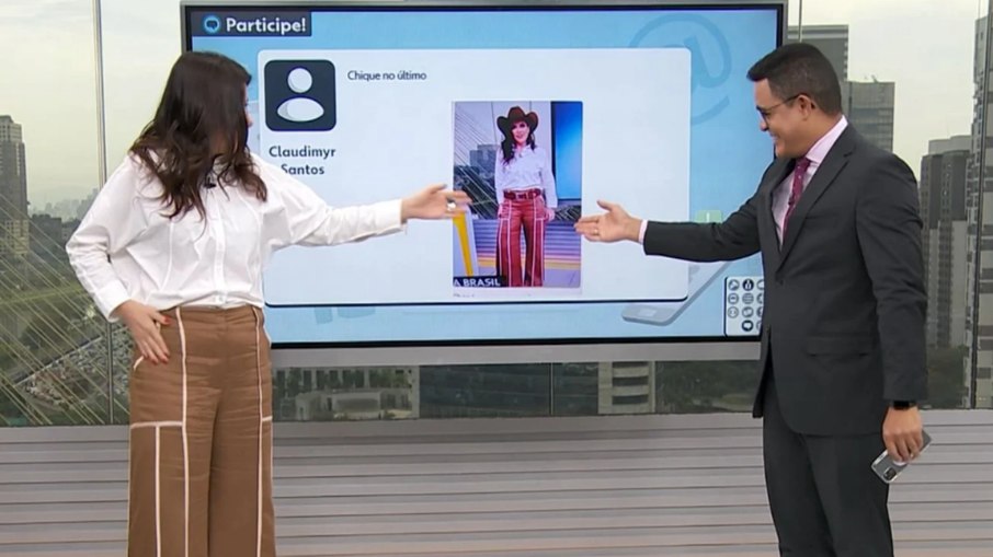 Sabina Simonato é alvo de montagem no Bom Dia SP Sabina Simonato é alvo de montagem no Bom Dia SP