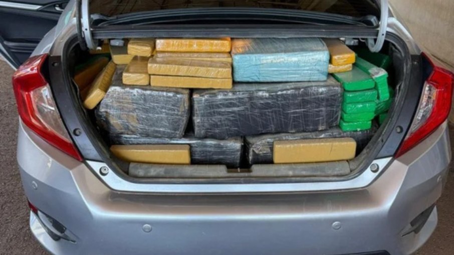 Foram apreendidos 600kg de drogas na Ponte Ayrton Senna