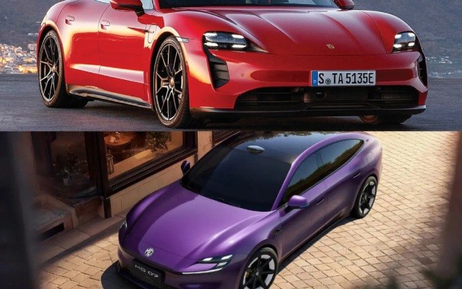 MG 07 foi comparado ao Porsche Taycan após apresentação na China e virou alvo de acusações de plágio