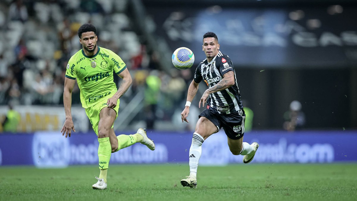 Palmeiras e Atlético-MG se encaram neste sábado, pelo Brasileirão