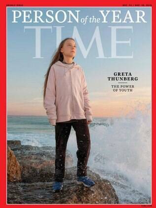 Capa da revista Time com Greta Thunberg