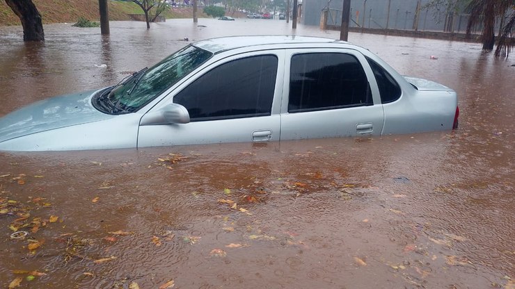 Chuva e rajadas de vento provocam estragos no interior paulista