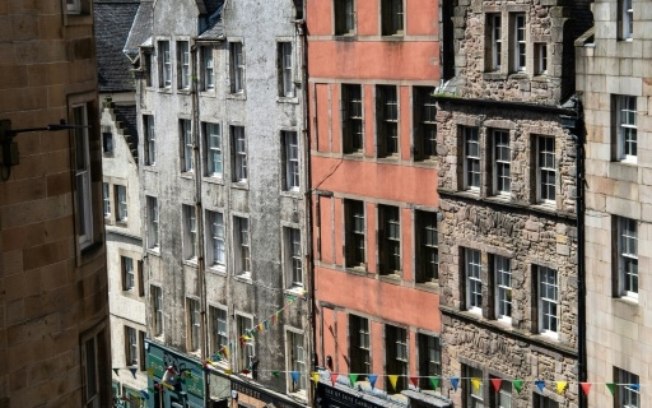 Photo taken on June 5, 2024 on Victoria Street in Edinburgh, believed to be the inspiration for Diagon Alley in the Harry Potter books