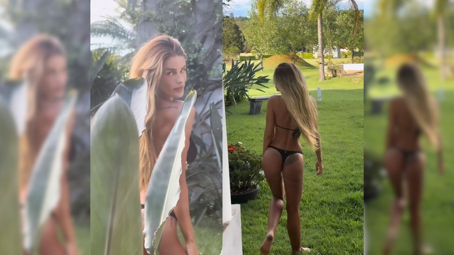 Yasmin Brunet faz charme ao exibir curvas em vídeo na web