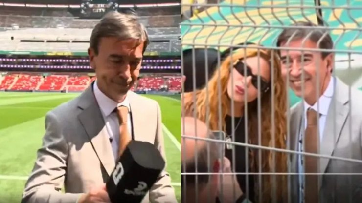 Repórter interrompe entrada ao vivo para tietar Shakira