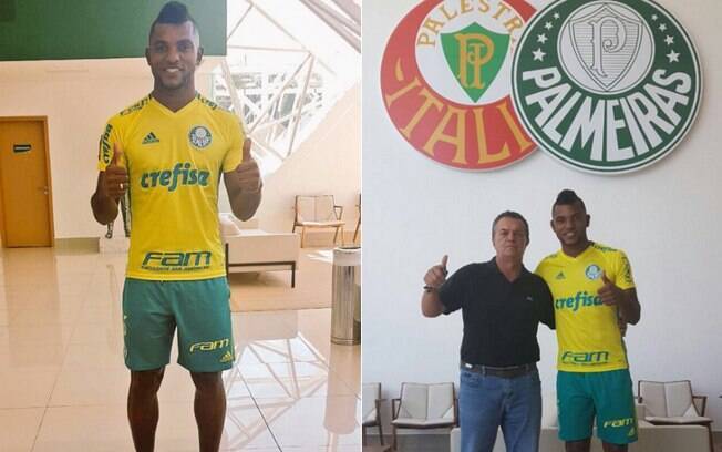 Borja veste camisa do Palmeiras