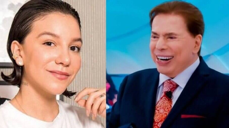 Priscilla Alcantara e Silvio Santos