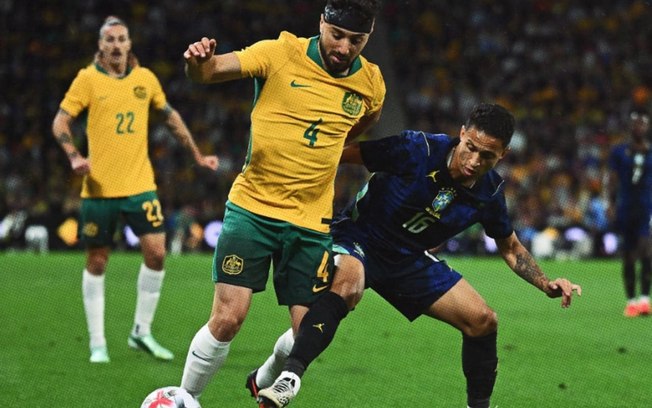 Vini Jr fecha o 4 a 2 do Brasil sobre a Austrália, em Brisbane