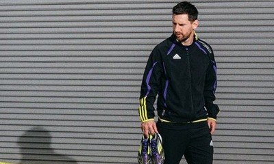 Messi usa carro de Fórmula para divulgar chuteira com nome de Ferrari