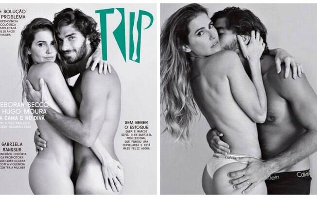 Deborah Secco e o marido Hugo Moura são capa da revista Trip no mês dos namorados!