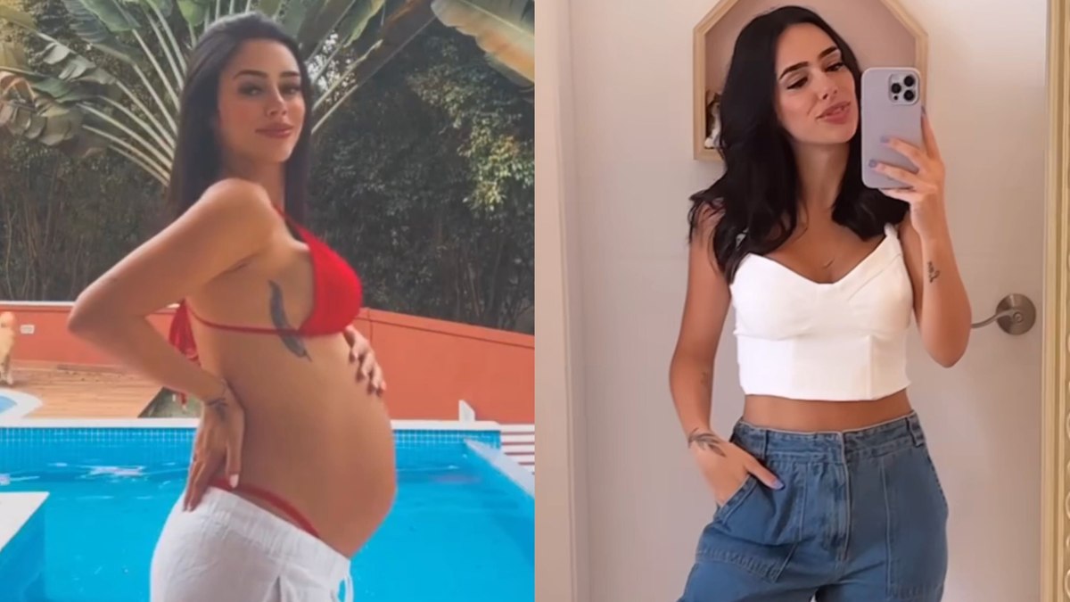 Bruna Biancardi volta usar calça jeans após gravidez