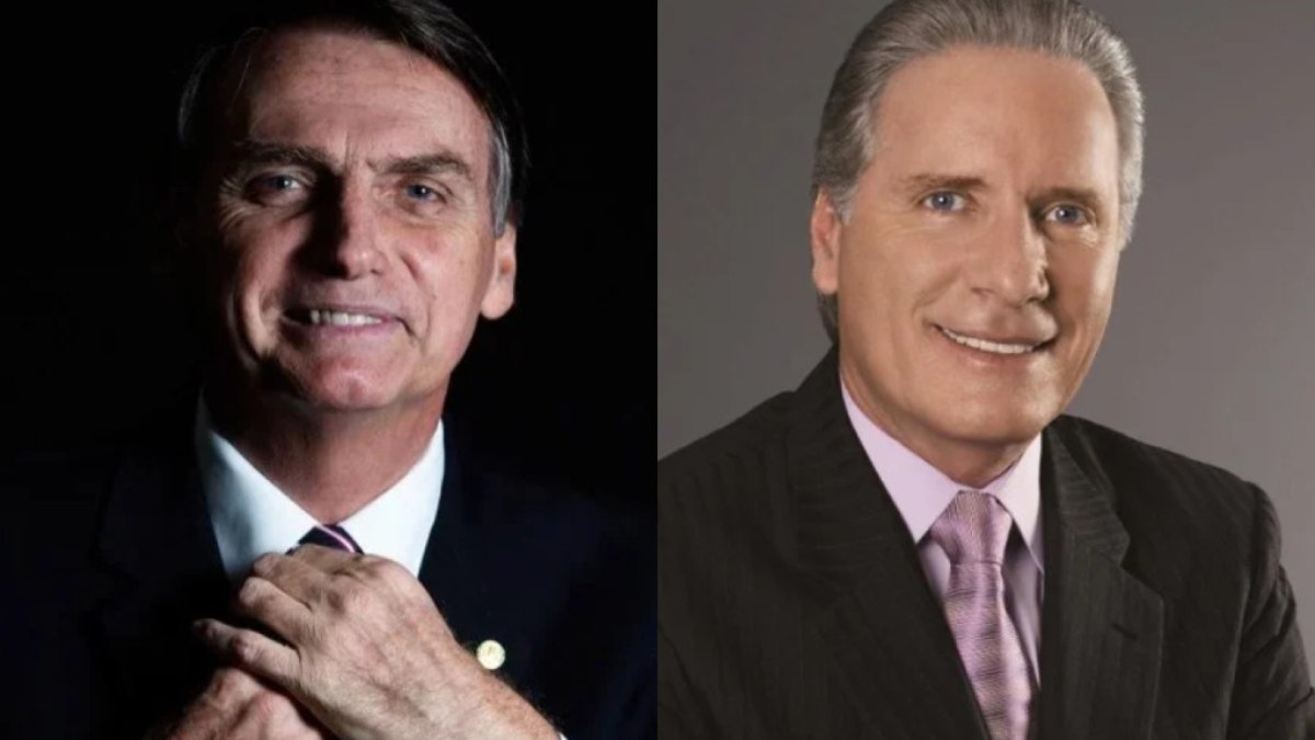 O atual presidente do Brasil, Jair Bolsonaro (PL), e o empresário Roberto Justus