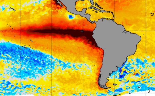 El Niño ganha mais força neste fim de outubro