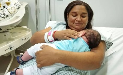 Mulher dá à luz "bebê gigante" no Ceará