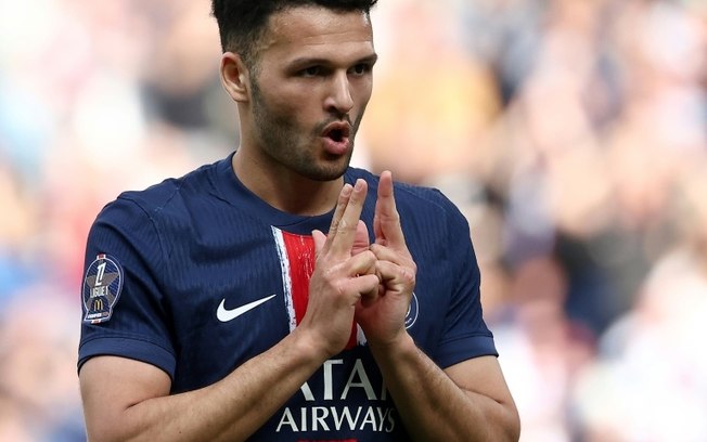 El delantero portugués del París SG, Goncalo Ramos, celebra el segundo gol de su equipo en el partido de la Ligue 1 contra Le Havre, en el Parque de los Príncipes de París, el 19 de abril de 2025 El delantero portugués del París SG, Goncalo Ramos, celebra el segundo gol de su equipo en el partido de la Ligue 1 contra Le Havre, en el Parque de los Príncipes de París, el 19 de abril de 2025