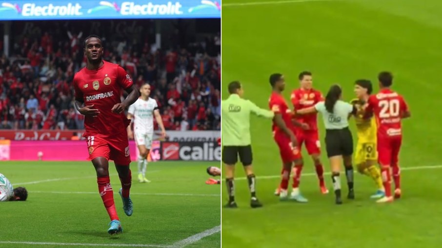 Helinho causa confusão em jogo do Campeonato Mexicano