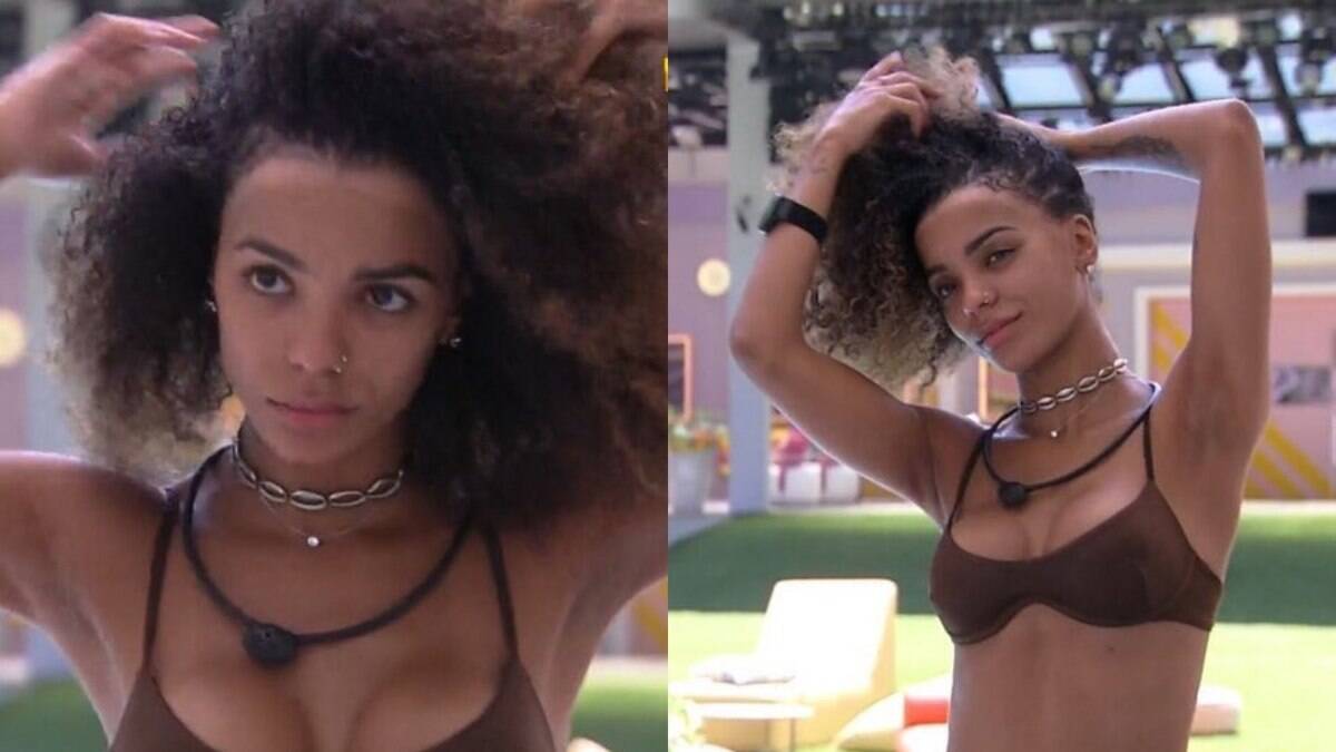 Brunna Gonçalves usa cabelo natural no 'BBB'
