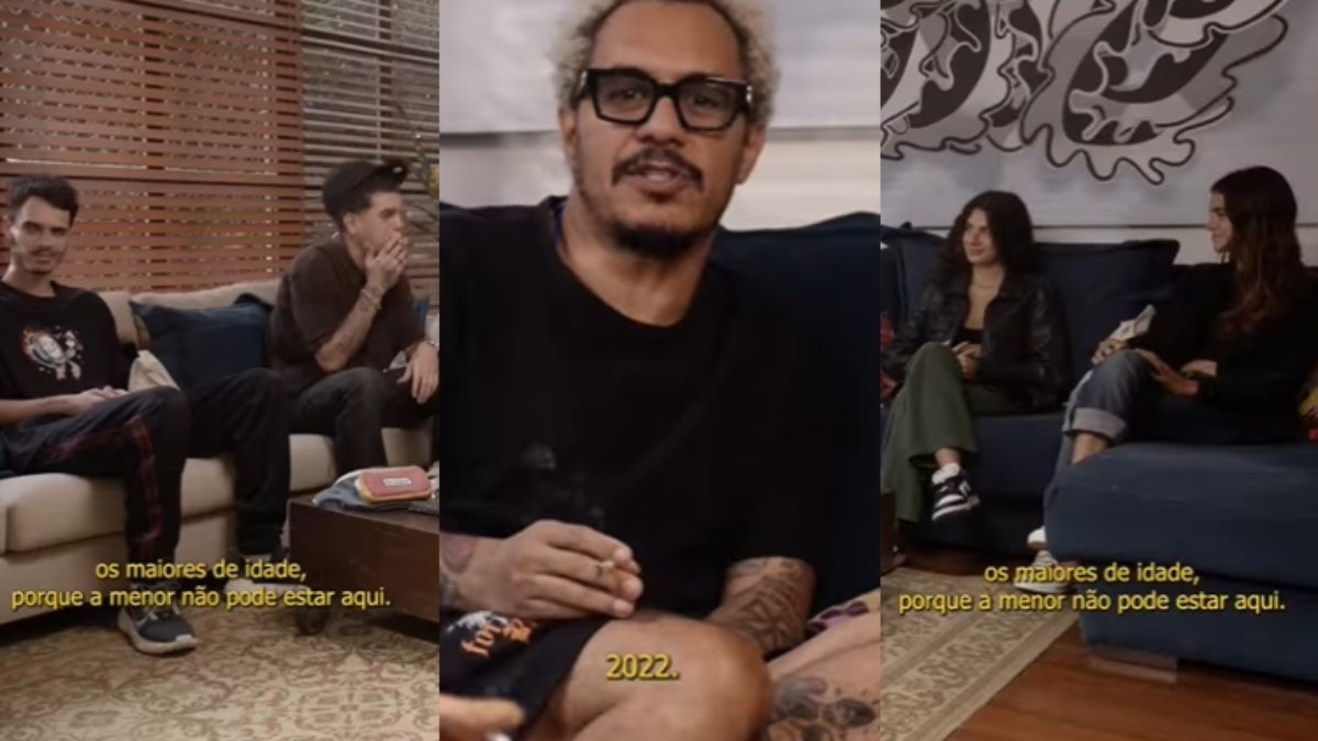 Marcelo D2 fuma maconha com os filhos