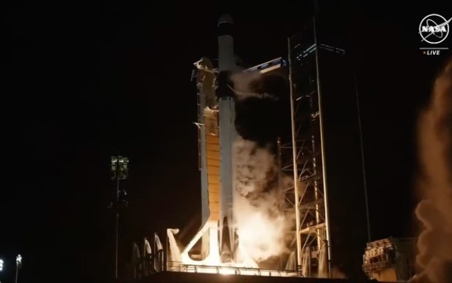 Missão Crew-8 é lançada à ISS com foguete Falcon 9, da SpaceX