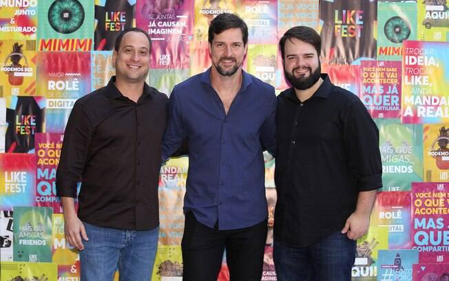 Paulo Marinho (Multishow e VIU), Luis Justo (Rock in Rio) e Luiz Felipe Barros (Digital Stars)