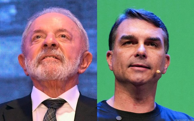 Lula e Flávio Bolsonaro lideram as pesquisas de intenção de voto Lula e Flávio Bolsonaro lideram as pesquisas de intenção de voto