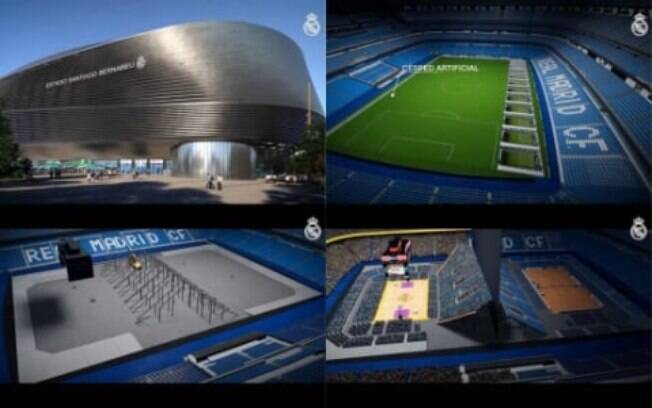 VÍDEO: veja como estão as obras do Santiago Bernabéu, estádio do Real Madrid