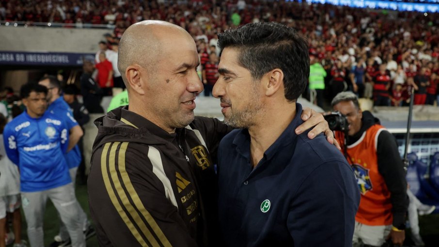 Leonardo Jardim, do Flamengo, e Abel Ferreira, do Palemeiras 