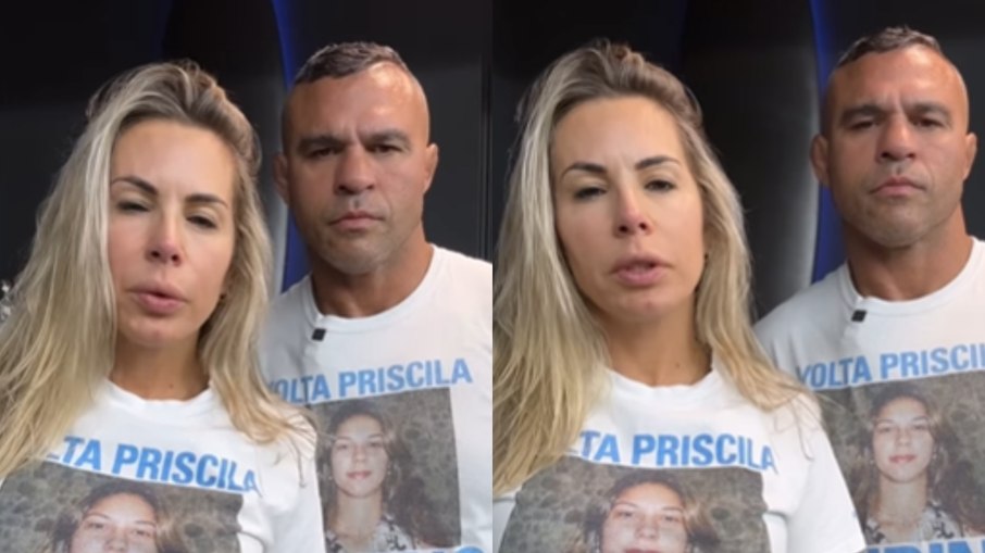 Joana Prado e Vitor Belfort lamentam o desaparecimento da irmã dele há 20 anos