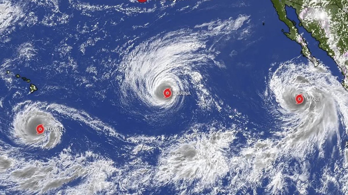 El Niño: três furacões atuam ao mesmo tempo no Pacífico - QTU Questões do Universo