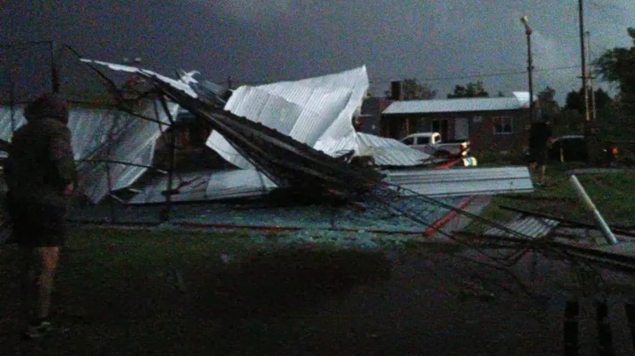 Destruição provocada pelos temporais na Argentina